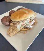 Fish sandwich in Park Falls, WI